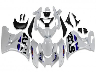 Carénages Moto Suzuki GSXR 1000 2017-2024 - Blanc Bleu Noir