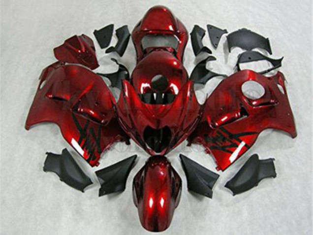 Carénage Moto Suzuki GSXR 1300 Hayabusa 1996-2007 - Rouge Noir