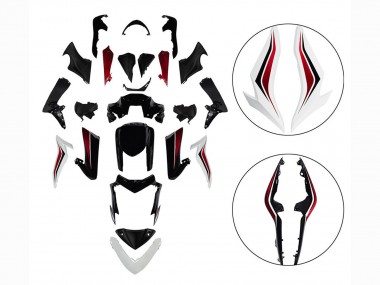 Carénages Moto Suzuki GSX-S 1000 2015-2020 - Noir Rouge Blanc