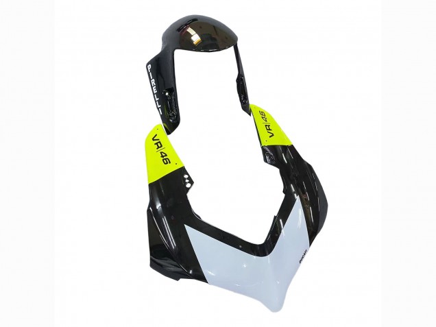 Carénages Moto Ducati Panigale V2 2020-2024 - Blanc Vert Citron Noir Brillant Stein Dinse VR 46