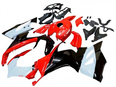 Kits Carénage Moto Ducati Panigale V2 2020-2024 - Blanc Rouge Noir Brillant