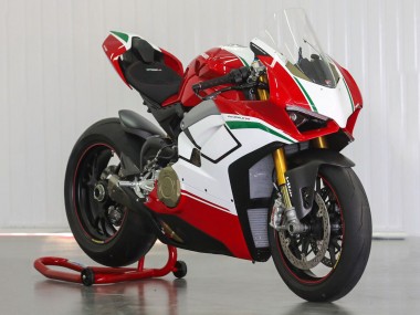 Carénages Moto Ducati Panigale V4 V4S 2018-2019 - Blanc Rouge Vert Noir Brillant