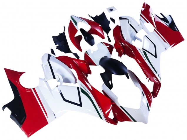 Carénages Moto Ducati Panigale V4 V4S 2018-2019 - Blanc Rouge Vert Noir Brillant