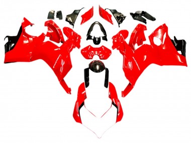 Carénages Moto Ducati Panigale V4 V4S 2018-2019 - Blanc Rouge Noir Brillant