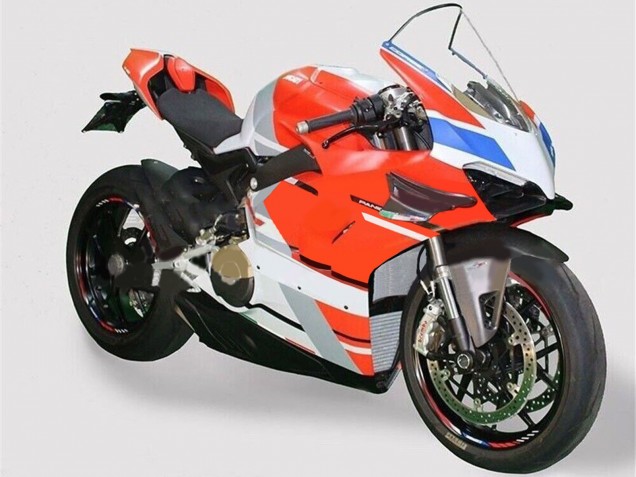 Carénages Moto Ducati Panigale V4 V4S 2020-2021 - Blanc Bleu Rouge Noir Brillant