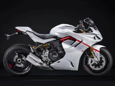 Carénages Moto Ducati 2021-2024 Ducati Supersport 950/950S 2021-2024 - Blanc Argent Rouge