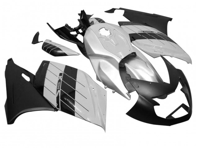 Carénages Moto BMW K1200S 2005-2010 - Argent Noir Mat