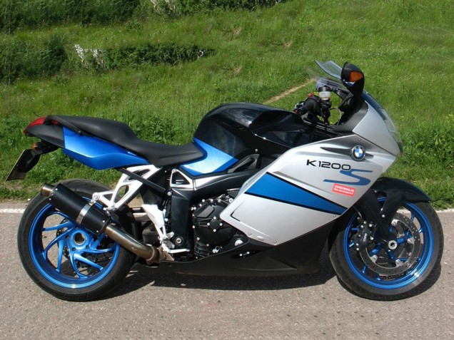 Kits Carénage Moto ABS BMW K1200S 2005-2010 - Argent Bleu Noir