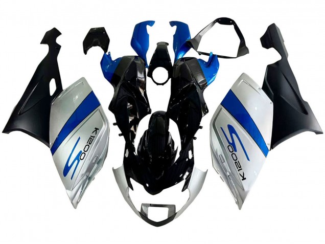 Kits Carénage Moto ABS BMW K1200S 2005-2010 - Argent Bleu Noir