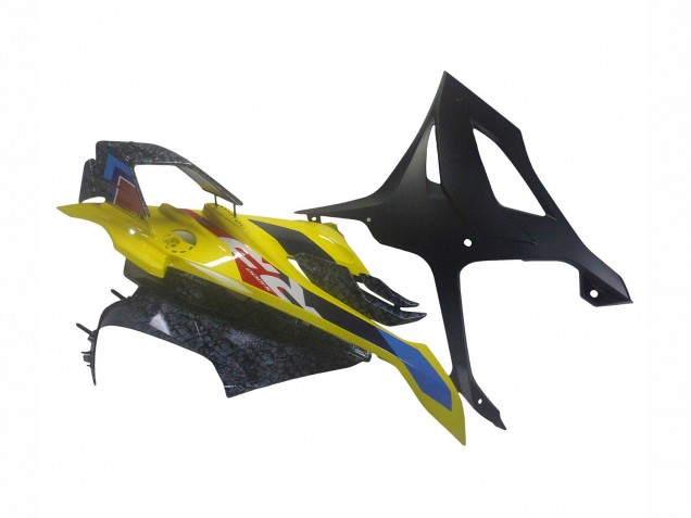 Carénages Moto BMW S1000RR 2023-2024 - Jaune Fibre de Carbone