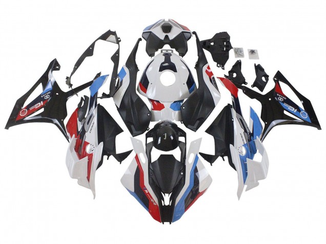 Carénages Moto BMW S1000RR 2023-2024 - Blanc Bleu Rouge Noir Mat