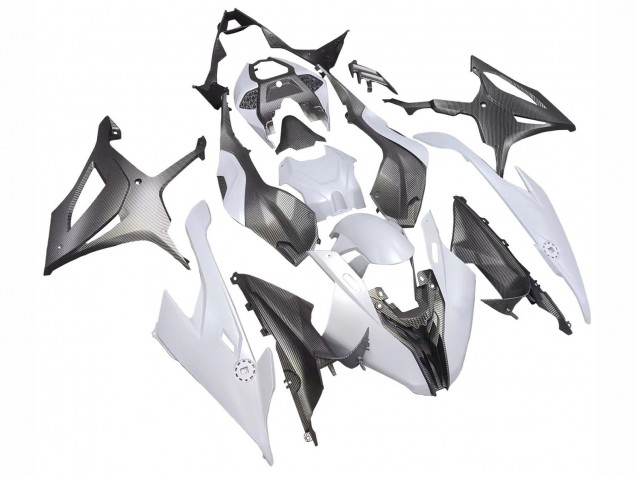 Carénages Moto BMW S1000RR 2019-2022 - Gris Noir Fibre de Carbone