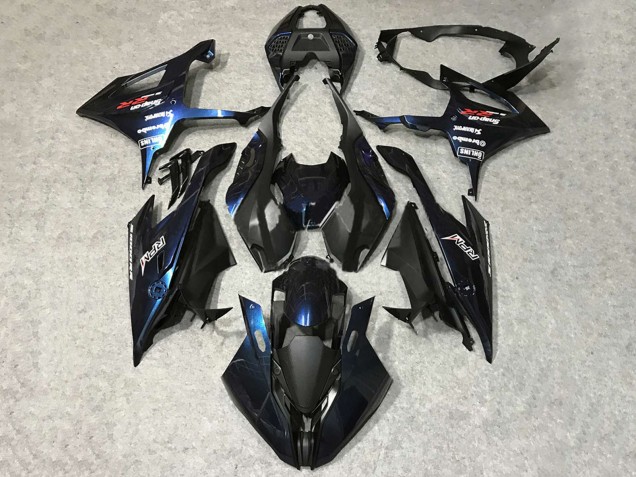 Carénages Moto BMW S1000RR 2019-2022 - Noir Bleu Foncé