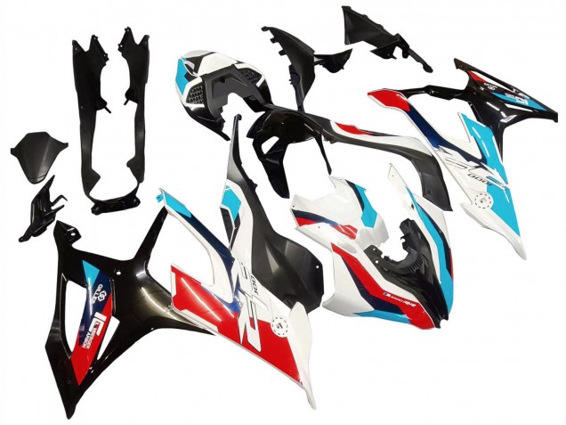 Carénage Moto BMW S1000RR 2019-2022 - Noir Blanc Bleu Rouge