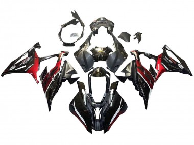 Carénages Moto BMW S1000RR 2019-2022 - Noir Rouge Foncé