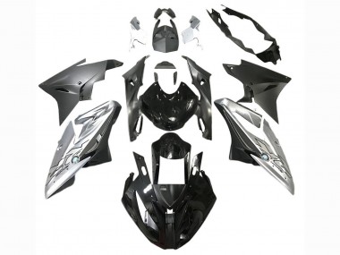 Carénage Moto BMW S1000RR 2017-2018 - Argent Noir