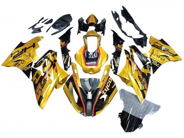 Carénages Moto BMW S1000RR 2017-2018 - Or Noir Tyco