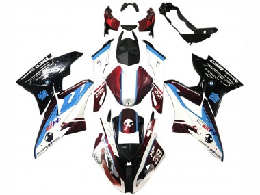 Kits Carénage Moto ABS BMW S1000RR 2015-2016 - Blanc Rouge Bleu Noir Brillant