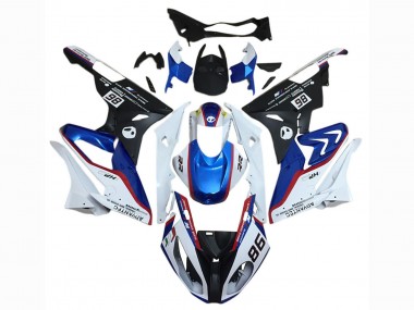 Kits Carénage Moto BMW S1000RR 2015-2016 - Blanc Rouge Bleu Noir Mat