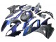 Carénages Moto BMW S1000RR 2015-2016 - Pente Violet Bleu Fibre de Carbone Forgée