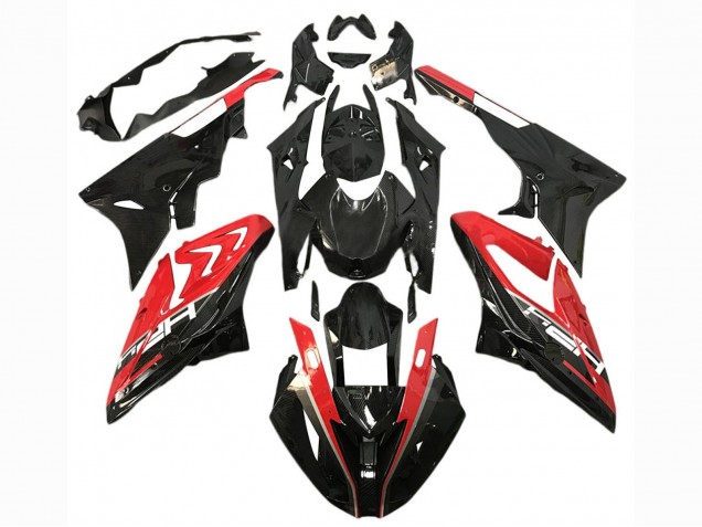 Carénages Moto BMW S1000RR 2015-2016 - Rouge Noir Brillant