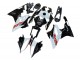 Carénages Moto BMW S1000RR 2015-2016 - Blanc Noir Fibre de Carbone