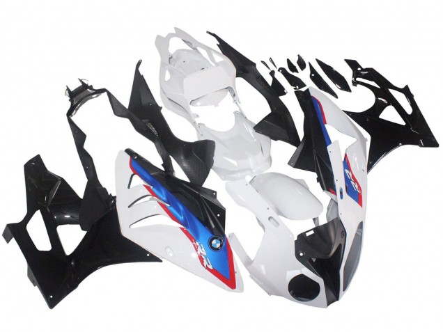 Carénages Moto BMW S1000RR 2009-2014 - Blanc Rouge Bleu Noir Brillant HP Becker Carbon
