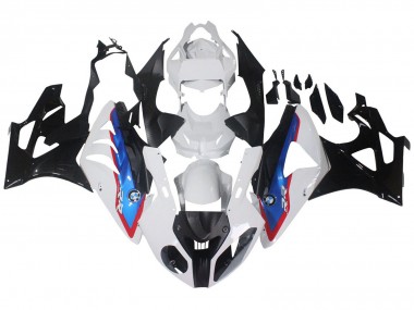 Carénages Moto BMW S1000RR 2009-2014 - Blanc Rouge Bleu Noir Brillant HP Becker Carbon