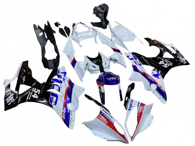 Carénages Moto BMW S1000RR 2009-2014 - Blanc Rouge Bleu Noir Tyco