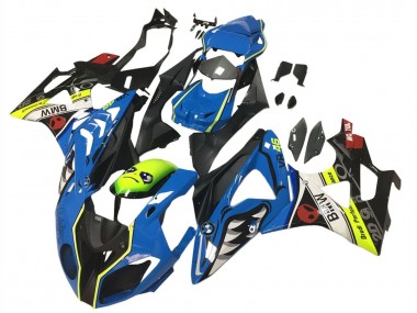 Carénages Moto BMW S1000RR 2009-2014 - Bleu Jaune Rouge Noir Requin VR 46