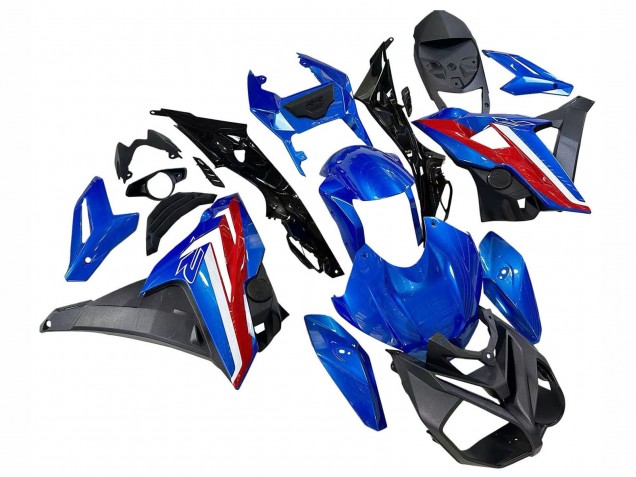 Carénages Moto BMW S1000R 2014-2016 - Bleu Rouge
