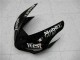 Carénages Moto Kawasaki ZX6R 2005-2006 - Noir Brillant Blanc West