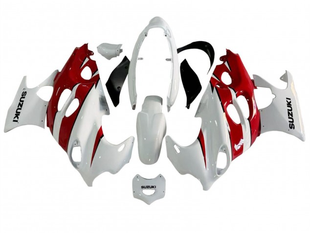 Carénages Moto Suzuki GSX600F/GSX750F 2004-2006 - Blanc Rouge