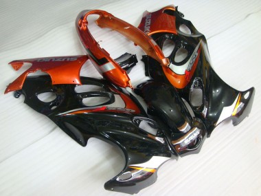 Carénages Moto Suzuki GSX600F/GSX750F 2004-2006 - Noir Brillant Orange