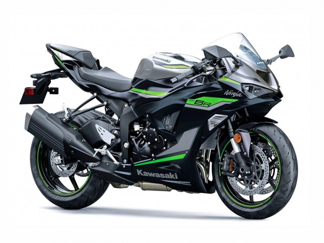Carénages Moto Kawasaki ZX6R 2023-2025 - Noir Gris Vert Ninja