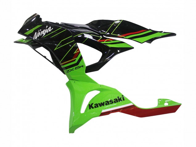 Carénages Moto Kawasaki ZX6R 2023-2025 - Vert Noir