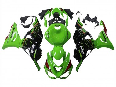 Carénages Moto Kawasaki ZX6R 2023-2025 - Vert Noir