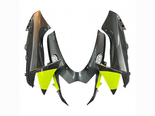 Carénages Moto Suzuki GSXR 600 / GSXR 750 2011-2024 - Argent Jaune Noir