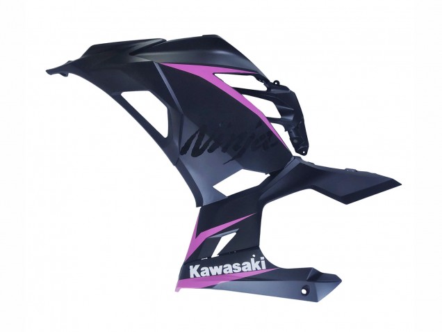 Carénages Moto Kawasaki Ninja 400 2018-2024 - Noir Mat Rose