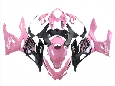 Carénages Moto Kawasaki Ninja 400 2018-2024 - Rose Noir Mat Rayon de Miel