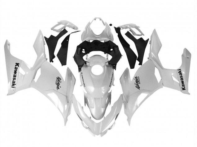 Carénages Moto Kawasaki Ninja 400 2018-2024 - Blanc Brillant