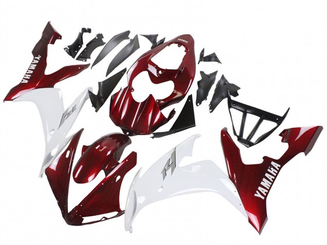 Carénages Moto Yamaha YZF 1000 R1 2004-2006 - Rouge Blanc