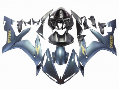 Carénages Moto Yamaha YZF 1000 R1 2004-2006 - Bleu Foncé Or Décalque