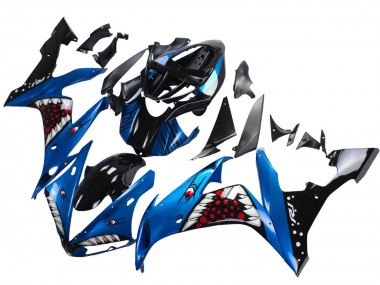 Carénages Moto Yamaha YZF 1000 R1 2004-2006 - Bleu Noir Rouge Blanc Requin