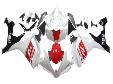 Carénage Moto Yamaha YZF 1000 R1 2007-2008 - Blanc Rouge Noir