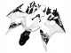 Carénage Moto Yamaha YZF R6 2003-2004 - Blanc Noir Brillant