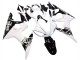 Carénages Moto Yamaha YZF R6S 2006-2009 - Blanc Noir Brillant