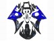 Carénage Moto Yamaha YZF R6 2003-2004 - Bleu Noir Brillant