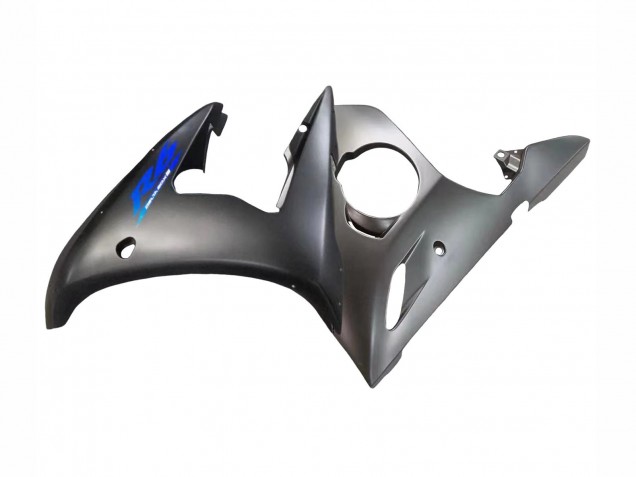 Carénages Moto Yamaha YZF R6 2003-2004 - Noir Mat Bleu
