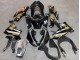 Carénages Moto Kawasaki ZX10R 2021-2025 - Noir Brillant Or Elf Neige